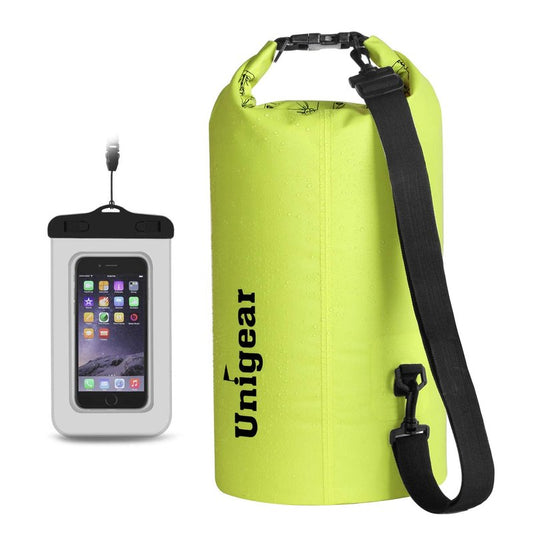 5L/10L/20L/30L/40L 600D Dry Bag Sack, Waterproof Floating Dry Gear Bags for Boating, Kayaking, Fishing, Rafting, Swimming, Camping and Snowboarding (Yellow, 30L)