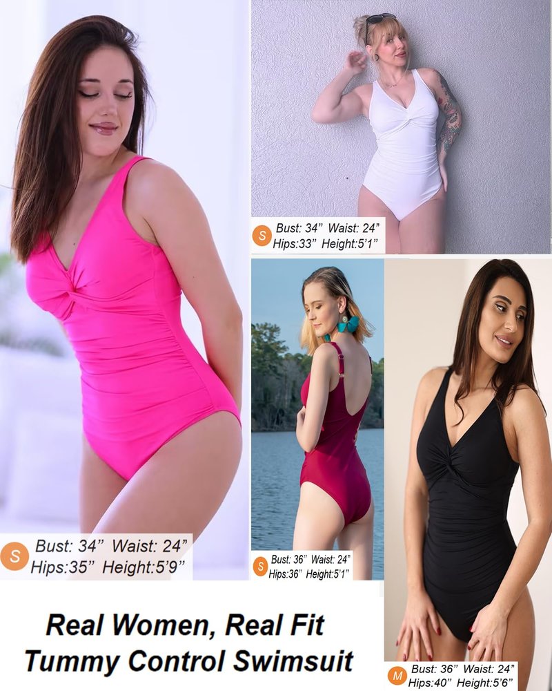 Holipick Green Paisley Women Tummy Control One Piece Swimsuit - Push Up Bathing Suit Full Coverage Slimming Swimwear XXL