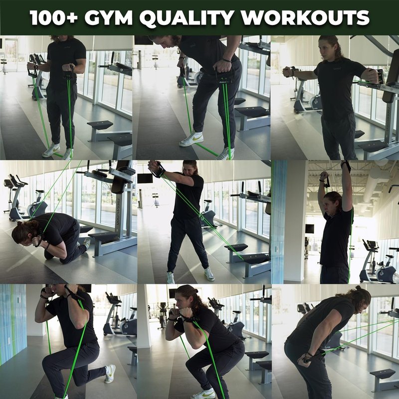 Gorilla Bow Resistance Bands - Heavy-Duty Quick-Lock Exercise Bands for Full-Body Strength Training | Non-Slip Grip, Home Workout Set