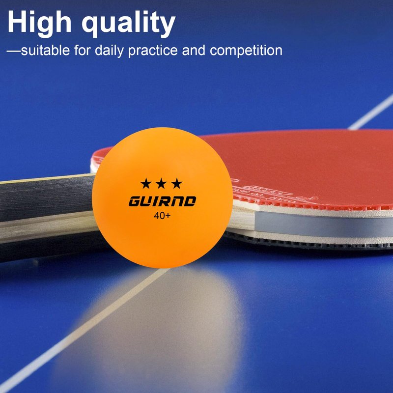 Guirnd 20 Pack Ping Pong Balls, 3 Star Table Tennis Balls, 40+ Pong Ball Competition and Recreational Play, Abs Ping Pong Ball
