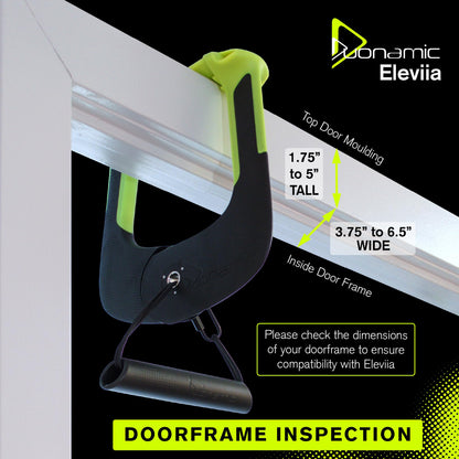 Duonamic Eleviia: World’s Best Portable Pullup Bar | Doorway Pull Up Bar For Home, Workplace or Travel | Exercise and Transform Yourself on Your Own Terms | Safe and Most Portable Way to Exercise
