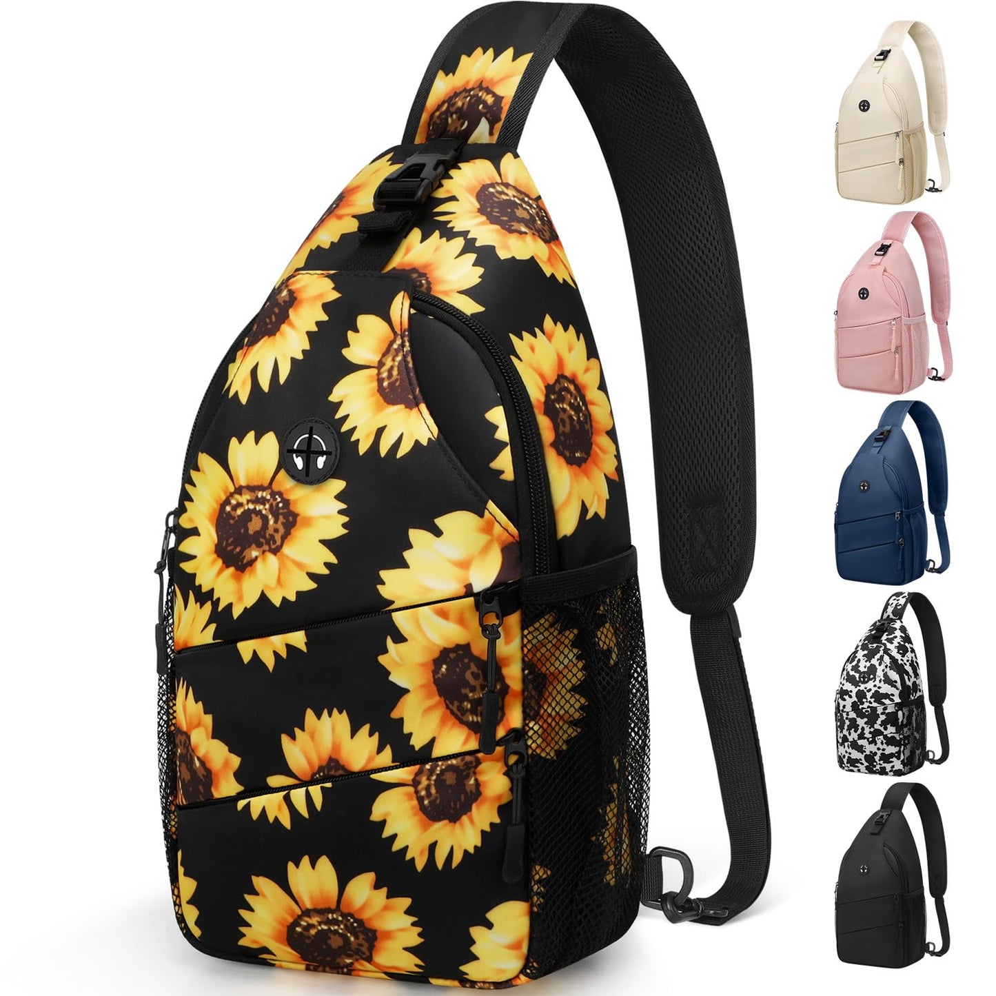 Crossbody Bags for Women Men Trendy Sling Bag Bakpack Casual Chest Bag with Convertible Shoulder Strap