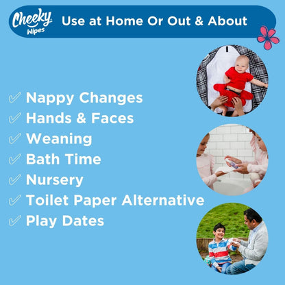 Cheeky Wipes - 25 Washable RAINBOW Cotton Terry Cloth Wipes, 15x15cm Reusable Towelling Wipes, Extra Soft & Perfect for Cleansing Baby's Hands and Face | Eco Friendly