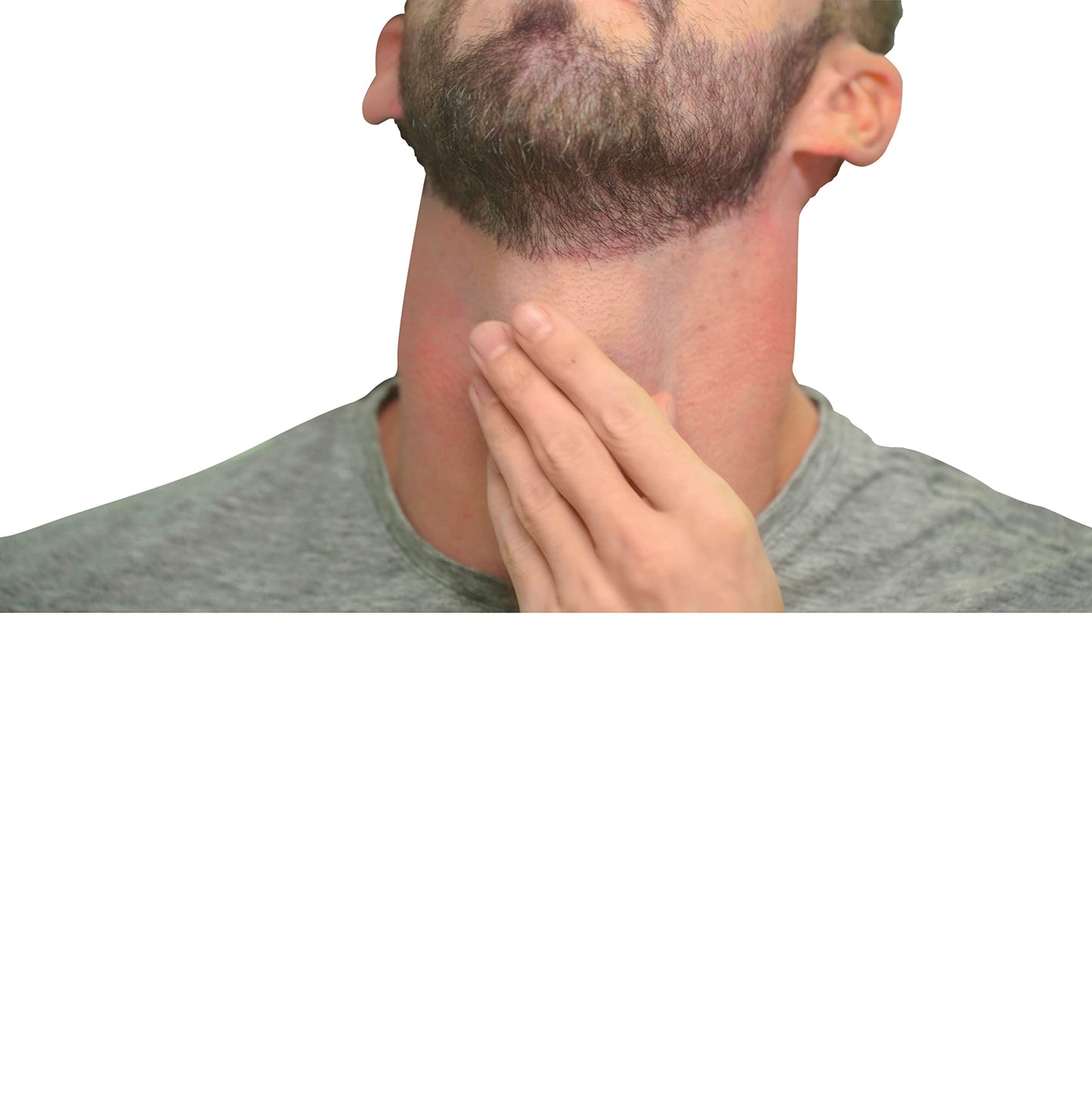 Quality Time Beard Neckline Shaper Guide; Hands-Free, Flexible, Adjustable, Beard Template, Do-it-yourself Neck Haircut Tool, Beard Lineup Shaping Guard/Stencil, Made in USA, Patented.