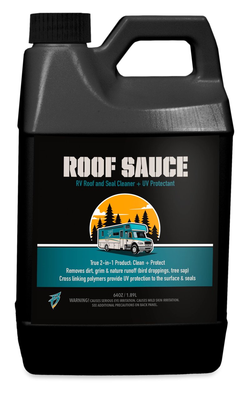 Bling Sauce Roof Sauce, 2-in-1 RV Roof and Seal Cleaner Plus UV Protectant, 64 oz.