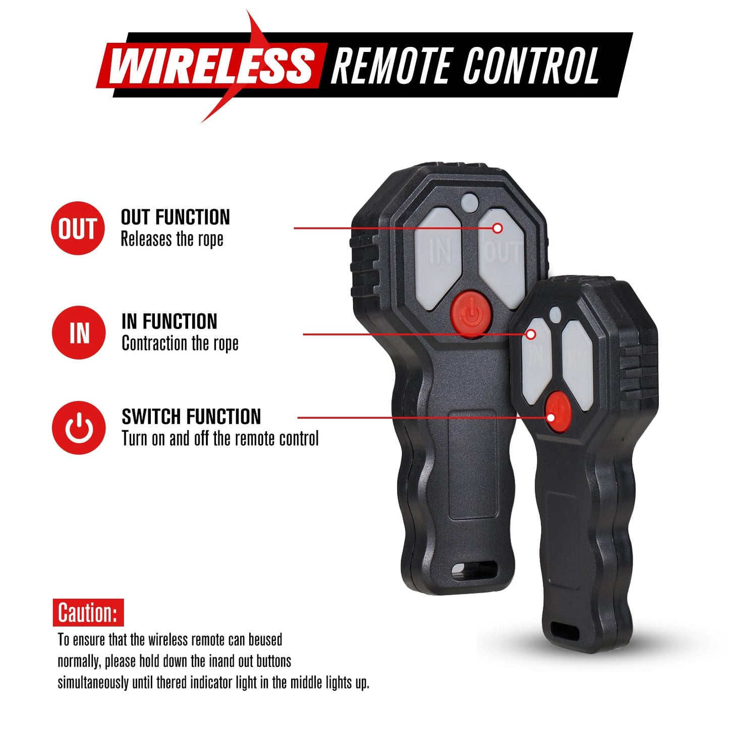 FIERYRED ATV/UTV Winch 12V 4500 lb Electric Winch with Synthetic Rope, with Wireless Remote Control Hawse Aluminium Fairlead & Mounting Bracket, Waterproof IP67