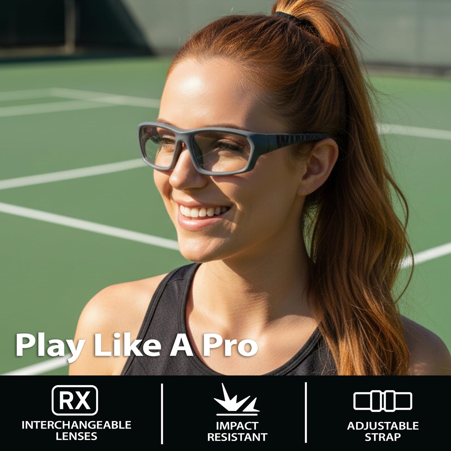 BLUE CUT Sports Protection Goggles, Safety Glasses for Basketball, Pickleball, and Outdoor Sports