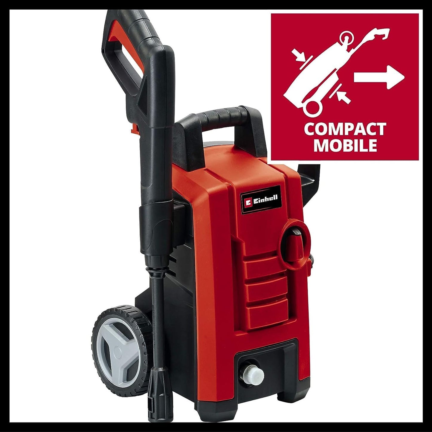 Einhell TC-HP 130 Pressure Washer | 1500W Power Washer, 130 bar, 390 l/h | Jet-Wash Kit With 5m High-Pressure Hose, Gun, Lance, Various Cleaning Nozzles, Brushes And Spray Containers