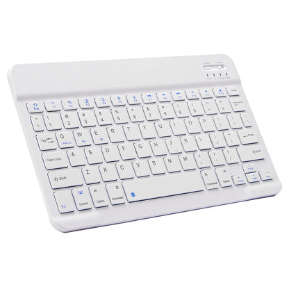Ultra-Slim Bluetooth Keyboard Portable Mini Wireless Keyboard Rechargeable for Apple iPad iPhone Samsung Tablet Phone Smartphone iPadOS iOS Android (10 inch Black)