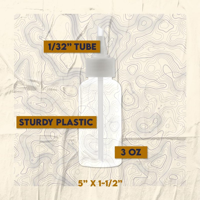 SE 3 oz Gold Panning Bottle with 5" Nozzle - Durable Plastic Suction Tube for Efficient Gold Flake Recovery, Perfect for Prospectors and Hobbyists
