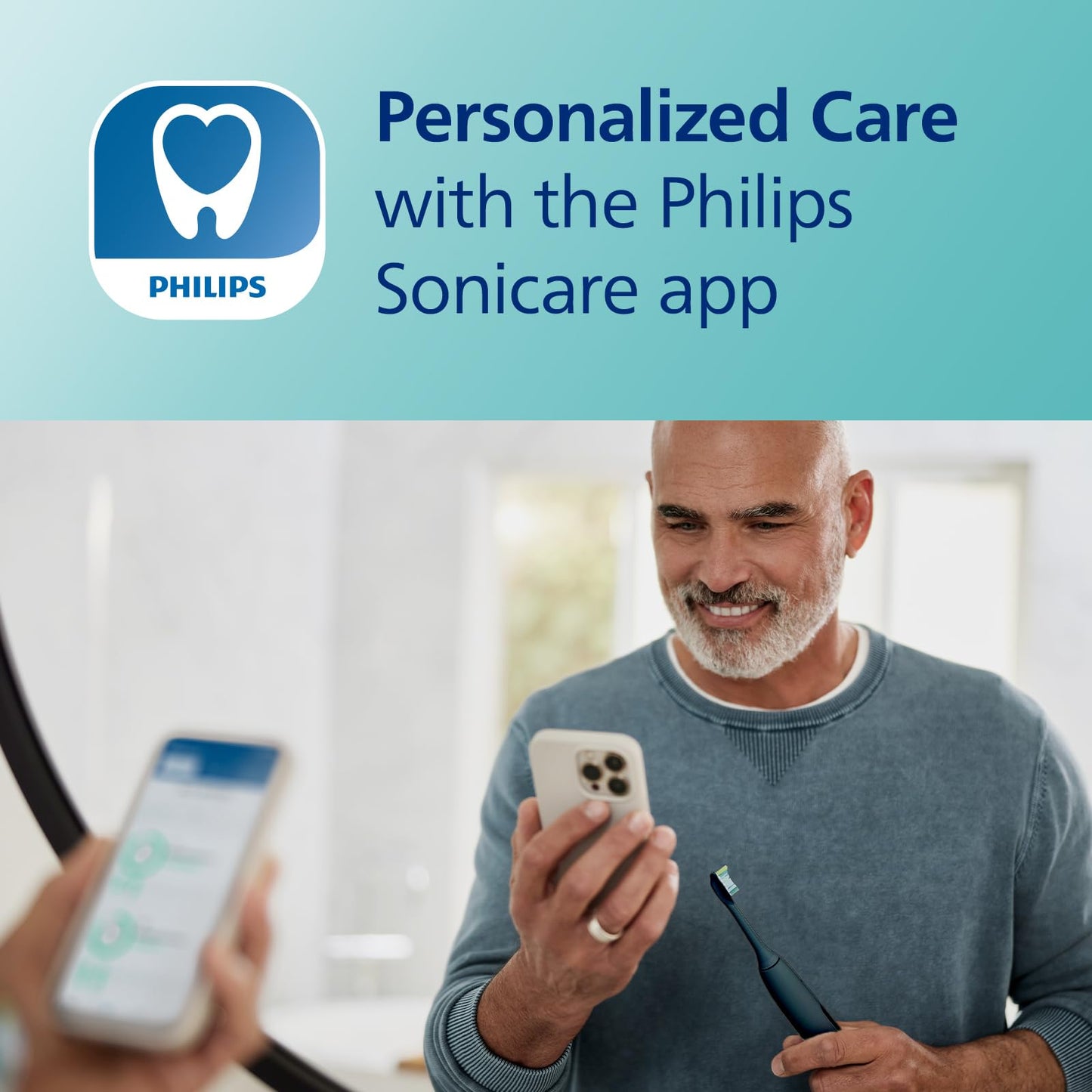 Philips Sonicare DiamondClean Smart 9300 Electric Toothbrush, Sonic Toothbrush with App, Pressure Sensor, Brush Head Detection, 4 Brushing Modes and 3 Intensity Levels, White, Model HX9903/05