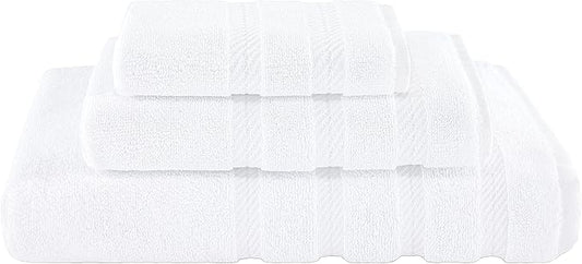 American Soft Linen Premium 3 Piece Towel Set, 1 Bath Towel 1 Hand Towel 1