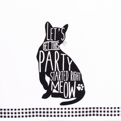 DII Everyday Pets Kitchen Collection Absorbent Dishtowel Set, 18x28, Cat Print, 3 Count