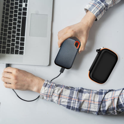 Case Compatible with SanDisk 1TB 2TB 500GB 4TB/for PRO Extreme Portable SSD, External Solid State Hard Drive Storage Holder for SDSSDE61/ SDSSDE60/ SDSSDE81/SDSSDE30/SDSSDE60 (Box Only)(Orange)