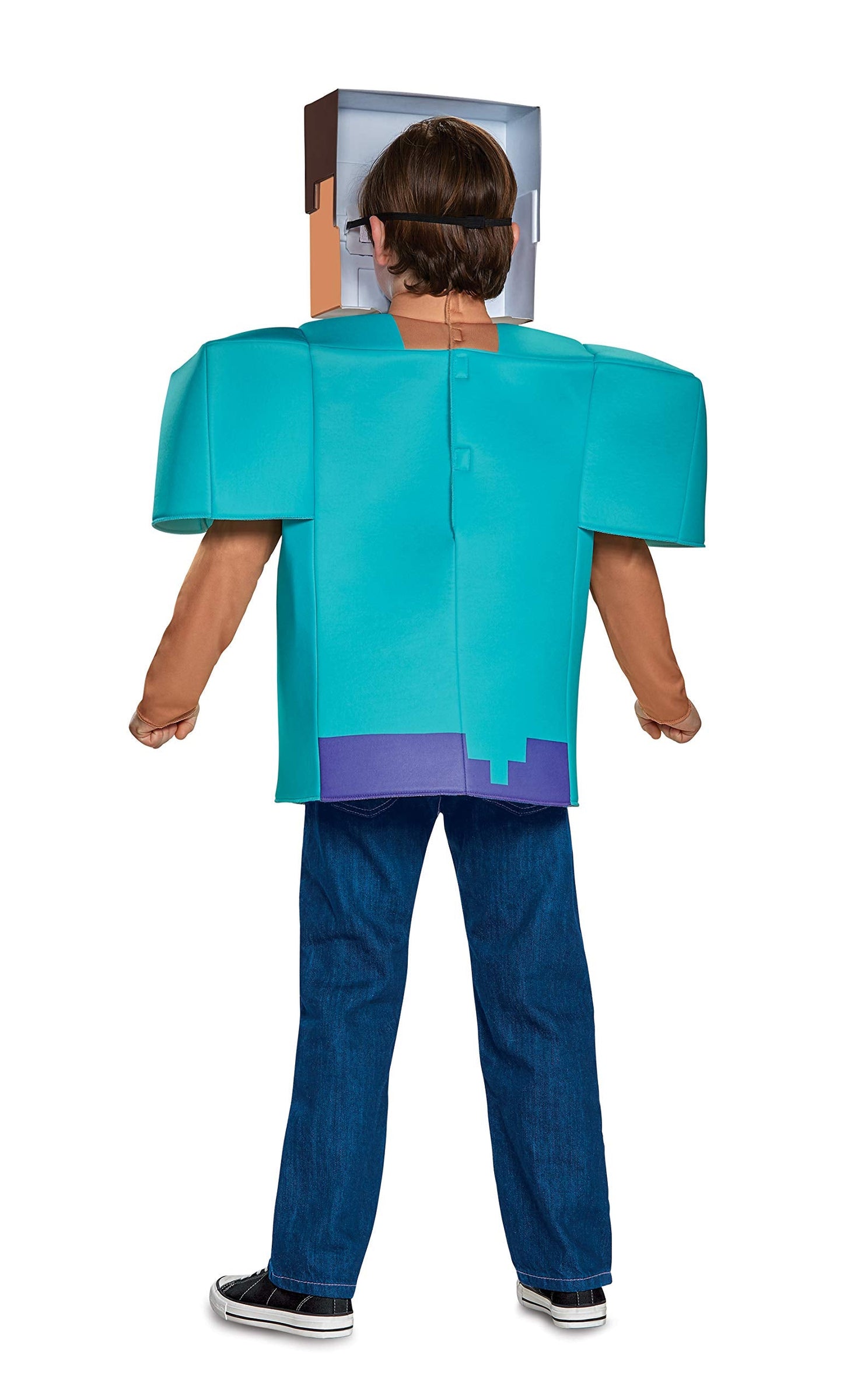 Steve Classic Minecraft Costume, Multicolor, Large (10-12)