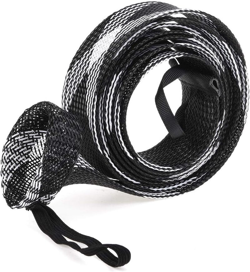 Fishing Rod Sock Sleeve Cover - 10 Pcs Braided Mesh Protector for 190cm/74.8in Rods | Ideal for Fly, Spinning, and Casting