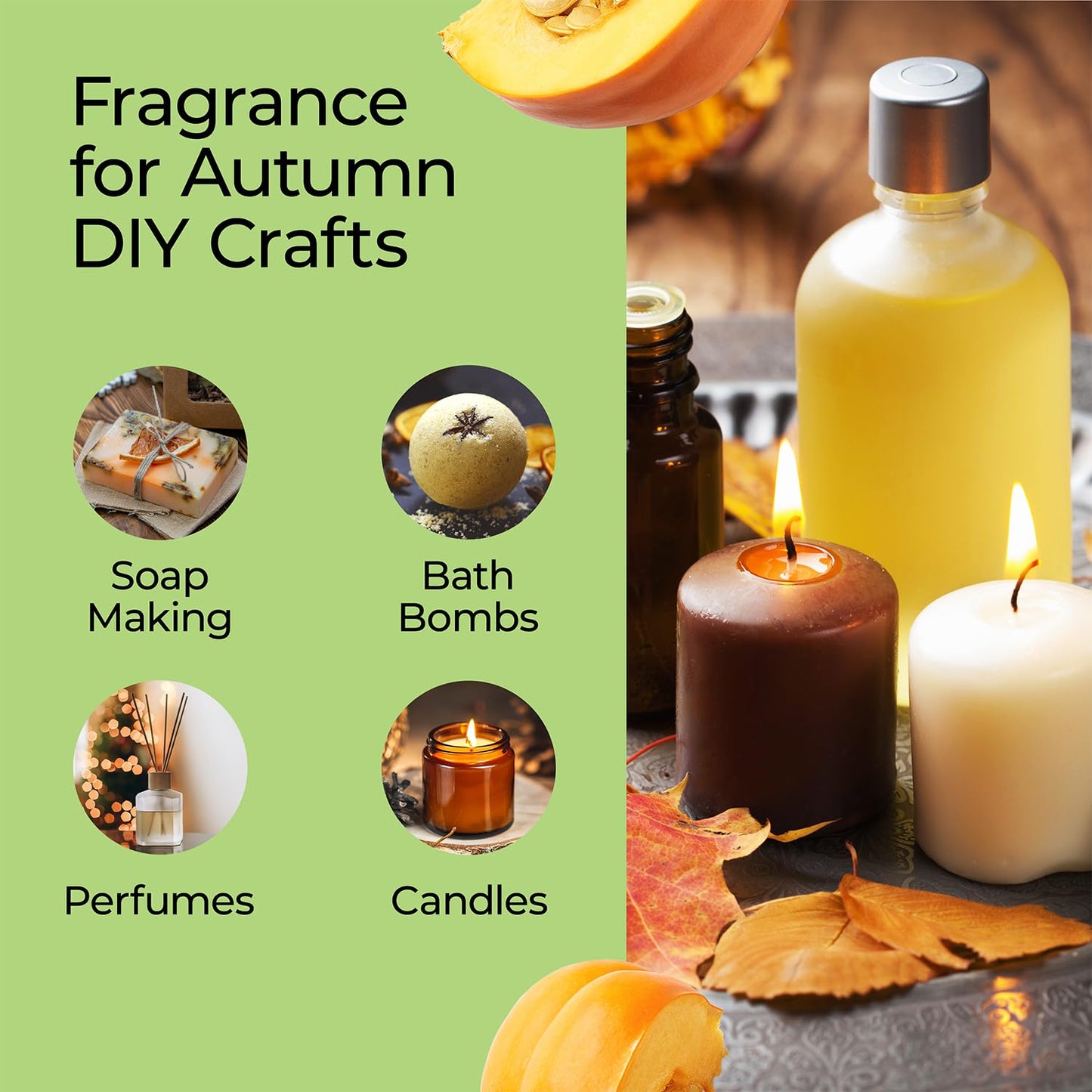 Good Essential Professional Pumpkin Pie Fragrance Oil (1 fl oz / 30ml) for Halloween Candles, Diffusers, Soaps, Lotions, Perfume, Home Scents