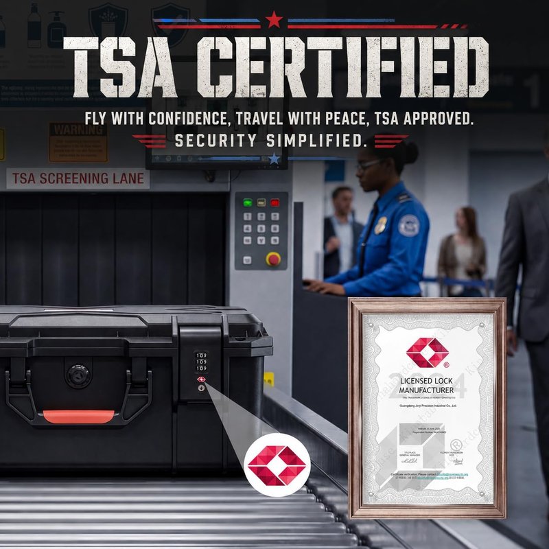 Pistol Gun Case - Shockproof & Waterproof Hard Case with Pre-Cut Foam | Holds Multiple Handguns, TSA Approved Locks