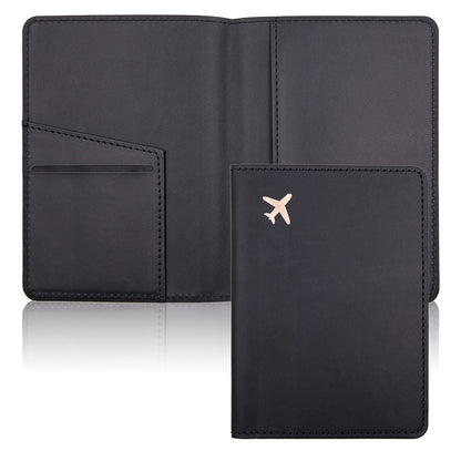 Deziliao Passport Holder,Passport Holder Card Slots, Passport and Vaccine Card Holder Combo, Cute Passport cover for Women and Men, with Waterproof Rfid Blocking, Passport Travel Wallet(Black)