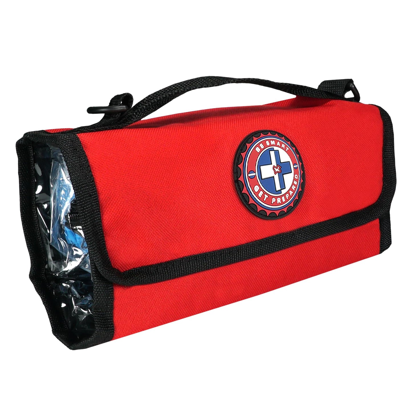 Be Smart Get Prepared 73-Piece Coach’s and Team Sports First Aid Kit in Roll up Bag: Clean, Treat, Protect Cuts, Scrapes. Home, Office, Car, School, Travel, Hunting, Outdoor, Camping, FSA HSA