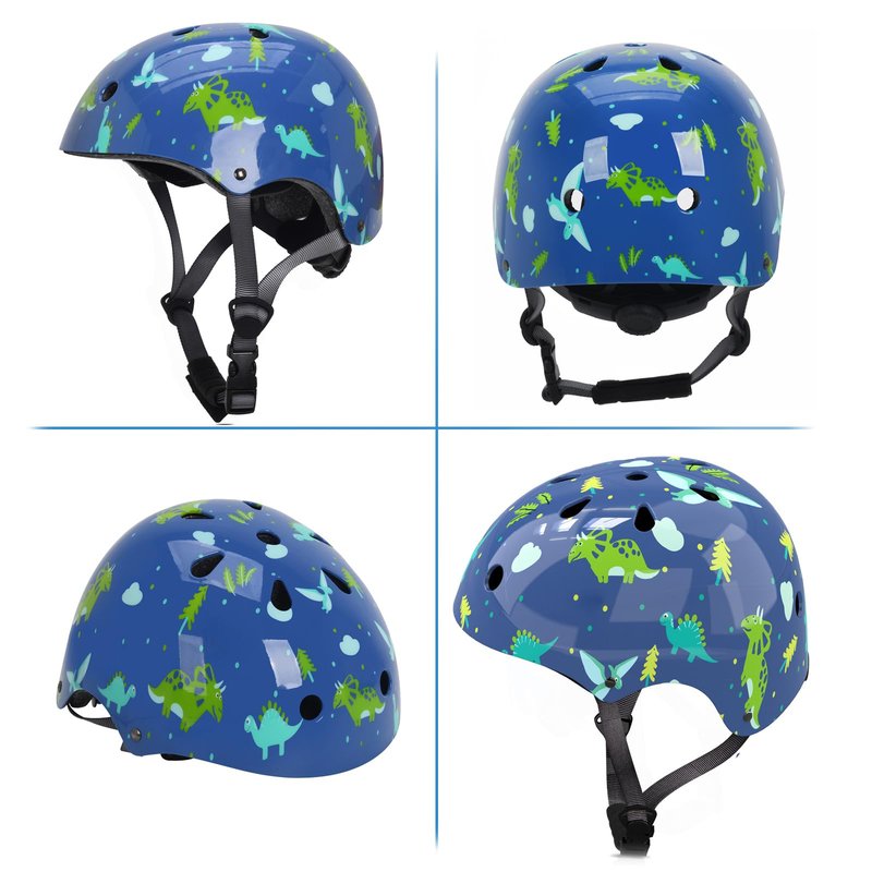 Kids Helmet with Knee Pads Elbow Pads and Wrist Guards,Child Protective Gear for Boys Girls Age 3-5-8 Years fit Roller Skates, Skateboarding, Scooter Bicycle Skate Scooter Skateboard