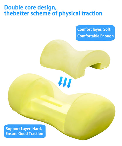 Bespilow Small Neck Roll Pillow,Say Goodbye to Neck Pain, Cervical Memory Foam Pillow for Tension Muscle Relief, Contour Support, Shoulder Pain Relaxer with Breathable Pillowcase, Odorless