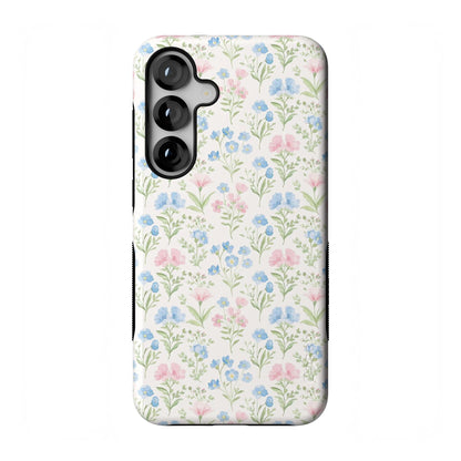 Casely Galaxy S25 Plus Case | Ink & Iris | Vintage Floral | Compatible with MagSafe | Bold Protective Design