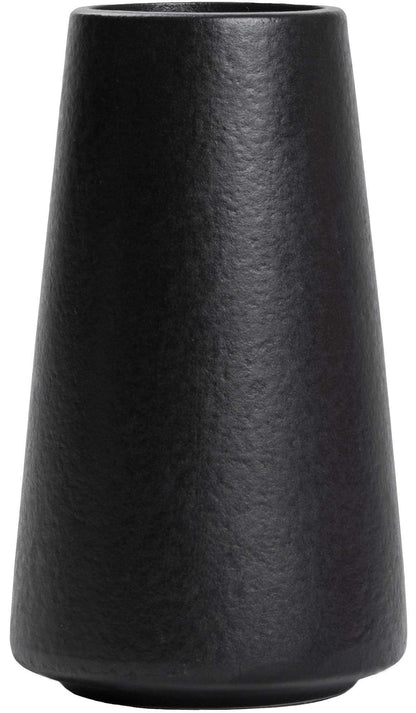 Matte Black Vase - Black Flower vase, 6" Small Simple Modern Ceramic Vases for Flower/Pampas Grass, Minimalist Farmhouse Boho Vase for Centerpieces, Home Decor, Bathroom Decor