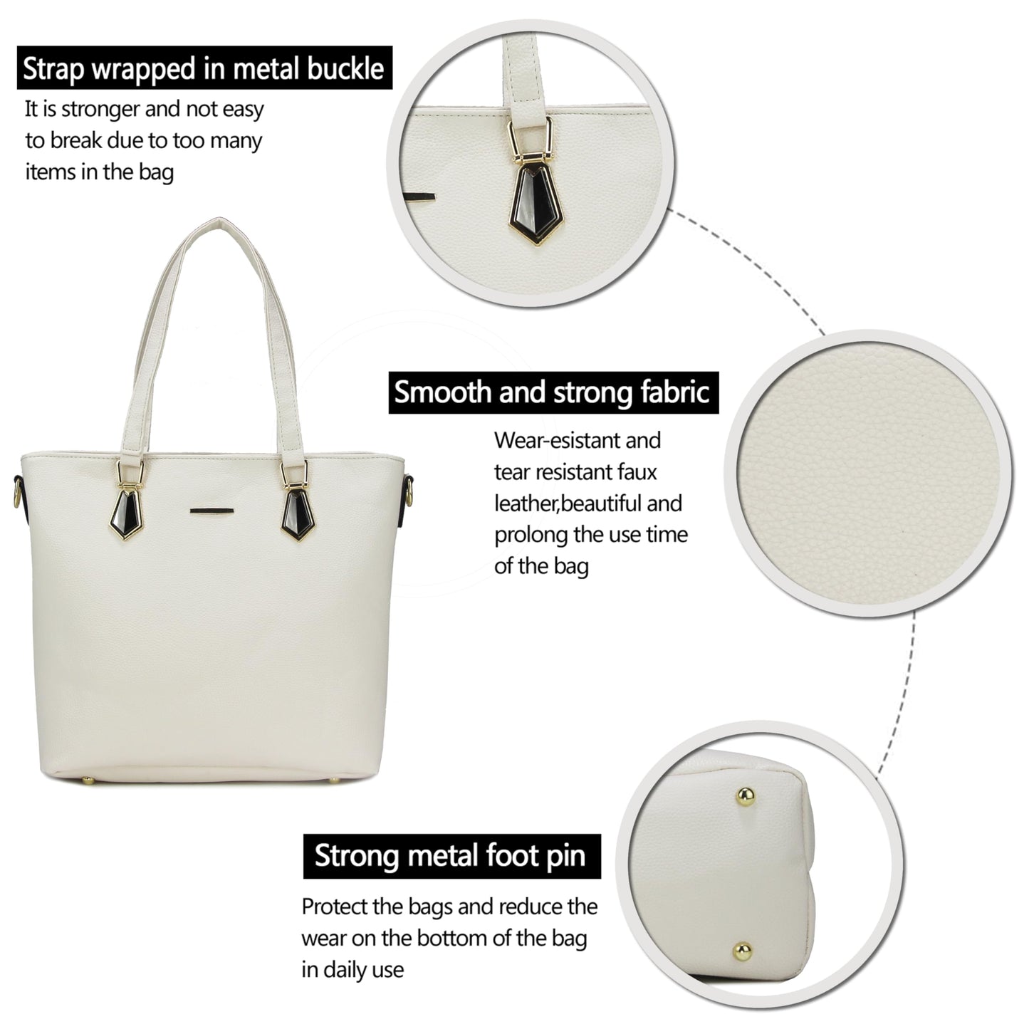 2E-youth Designer Purses and Handbags for Women Satchel Shoulder Bag Tote Top Handle Bag, 3c-beige