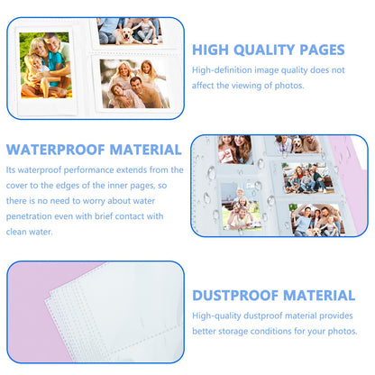 360 Pockets Photo Album for Fujifilm Instax Mini LiPlay 12 11 90 70 9 8+ 8 7S Instant Camera/Mini Link SP-1 Printer, Polaroid Snap Touch PIC-300 Z2300 Mint Camera Printer (Pink)