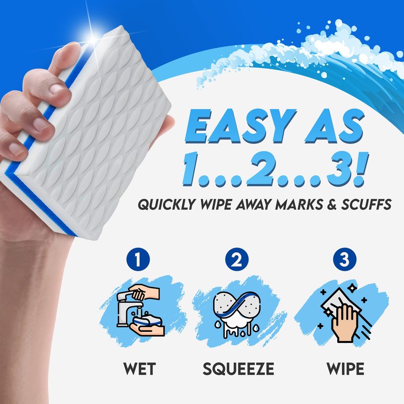 SandShark Premium Boat Hull Cleaner | Eraser Sponge, Boat Accessories Gifts for Cleaning Must Have Pontoon Boat Accessories, Gadgets for Men or Women, Scuff Erasers Vinyl Cleaner
