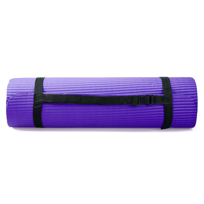 BalanceFrom 7-Piece Yoga Set with 71x24x0.5 Inches Extra Thick Mat and Carrying Sling – Includes 2 Blocks, Stretch Strap, 2 Towels, and Knee Pad for Home, Studio, and Gym Workouts