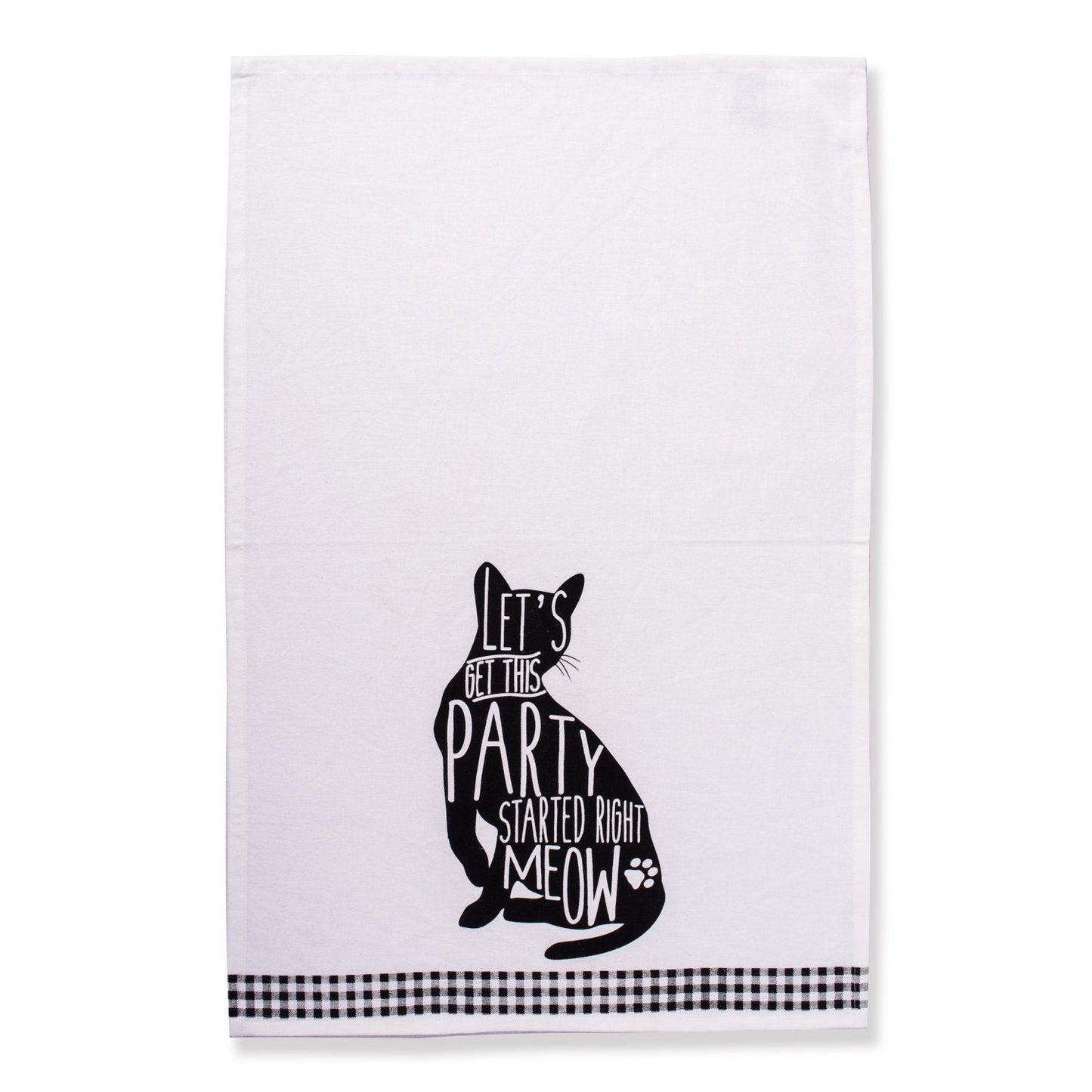 DII Everyday Pets Kitchen Collection Absorbent Dishtowel Set, 18x28, Cat Print, 3 Count