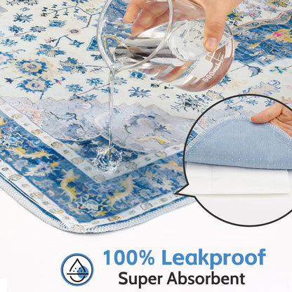 Washable Pee Pads for Dogs, 2 Pack Reusable Puppy Training Pads 102x67cm Super Absorbent Waterproof Dog Training Pads, Non-Slip Potty Pads for Floor, Crate, Whelping Pads Litter Mat Pet Supplies