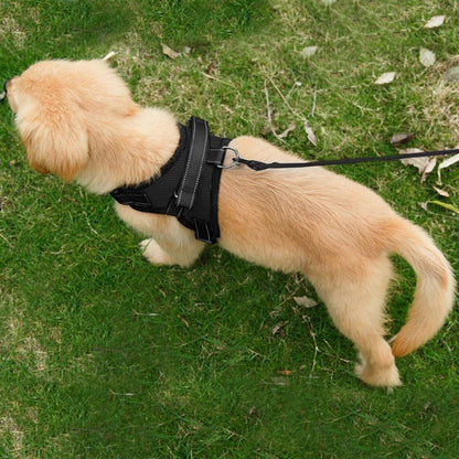 Dog Harness Mesh Breathable Comfortable Pet Vest No Pull Adjustable Soft Padded Dog Power Strap (S, Black)