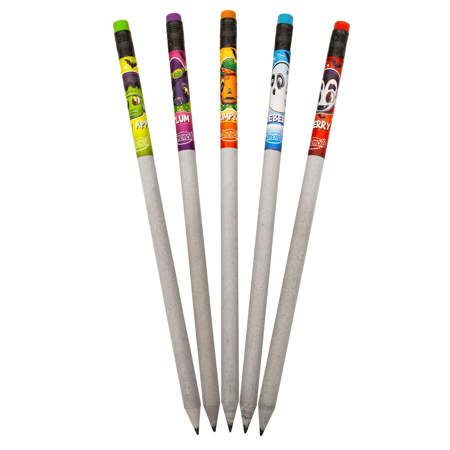 Halloween Smencils - HB #2 Patented Gourmet Scented Pencils, 5 Count, Gifts for Kids, School Supplies, Classroom Rewards