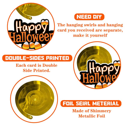 Halloween Hanging Decorations 68PCS Halloween Decorations for Classroom Hanging Ghost Pumpkin Ceiling Decor Indoor