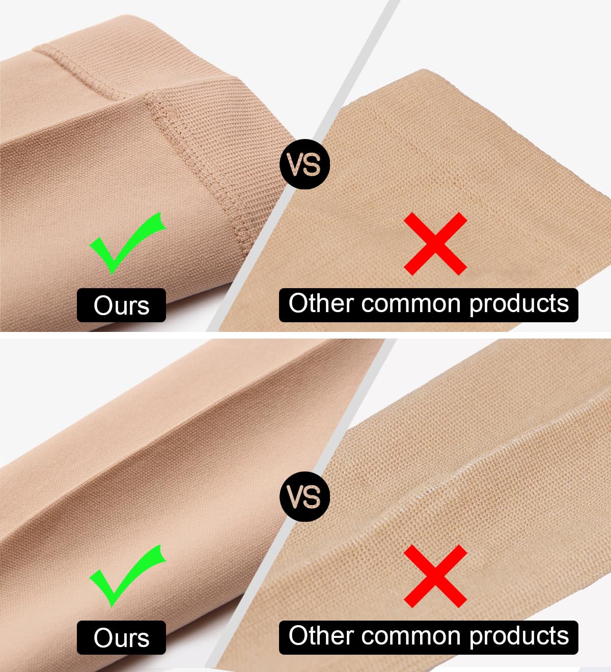 2 Pairs Medical Compression Socks for Women & Men 20-30 mmHg, class 2, Best Graduated Stockings Support Fit for Travel Flight Running Varicose Veins Pregnancy Nurses (2x Beige, XXL)