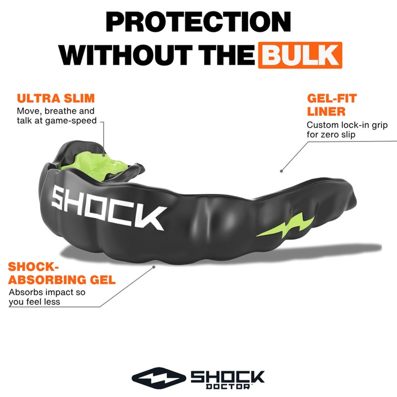 Shock Doctor MicroGel Sports Mouth Guard, Football, Basketball, Boxing, Lacrosse Mouthguard