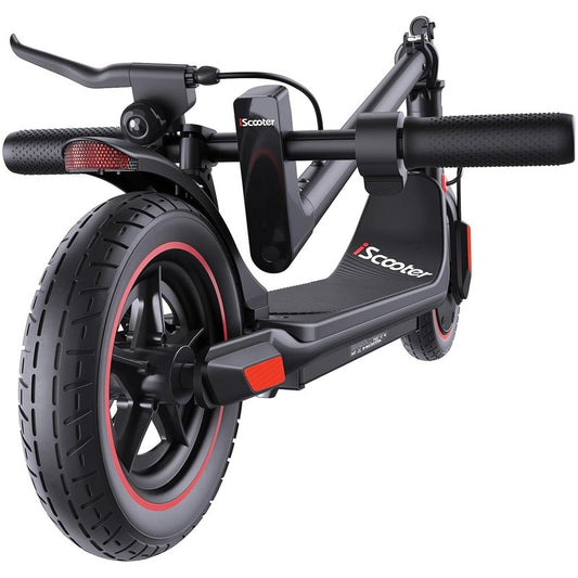 iScooter Electric Scooter Adults & Big Kids, Cruise Control, Dual Braking System, Smart App, Foldable Electric Scooter for Commuting & Campus Use, Obsidian Black
