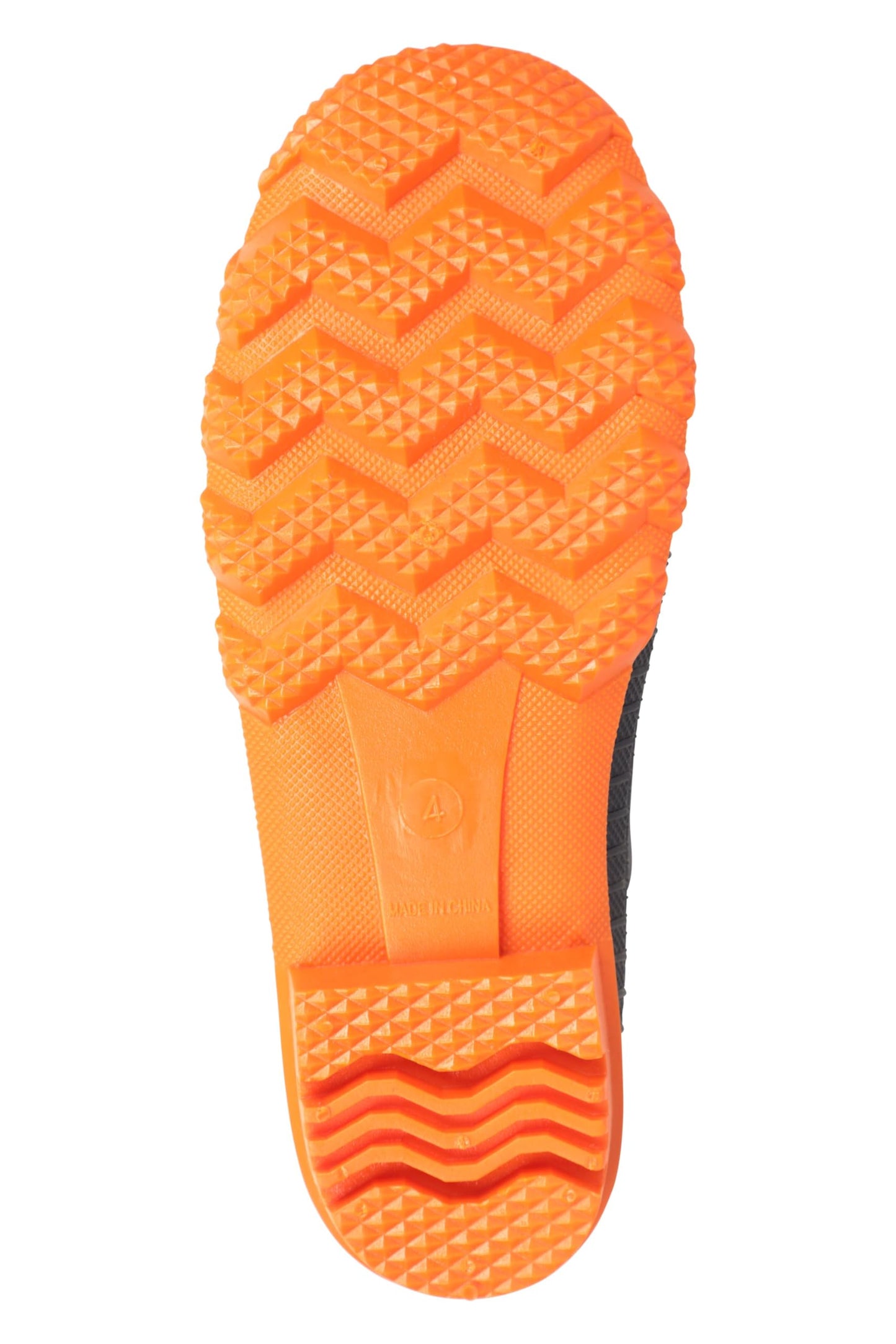 Mountain Warehouse Plain Kids Wellies - Waterproof, Soft Jersey Lined Wellington Boots, Gripped Sole, Boys & Girls - Spring Summer, Rain, School, Outdoors Burnt Orange Kids Shoe Size 4
