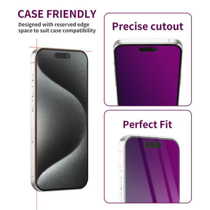 2 Pack Privacy Screen Protector for iPhone 16 Pro Max Tempered Glass 6.9inch Private Saver Anti-Spy Eye Protection Anti-Scratch Full Coverage
