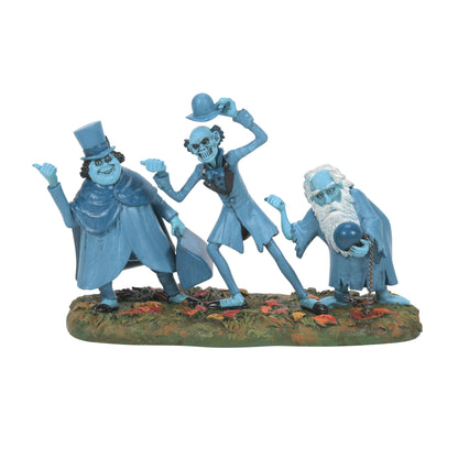 Department 56 Snow Village Halloween Disney The Haunted Mansion Beware of Hitchhikers Figurine, 3.74 Inch, Multicolor