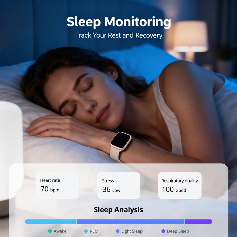 Motivaris Fitness Tracker Watch for Women Men, Bluetooth Calling, 1.83" HD Display, 100 Sports Modes, Heart Rate & Sleep Tracking, IP68 Waterproof, Compatible with Android & iOS (Pink)