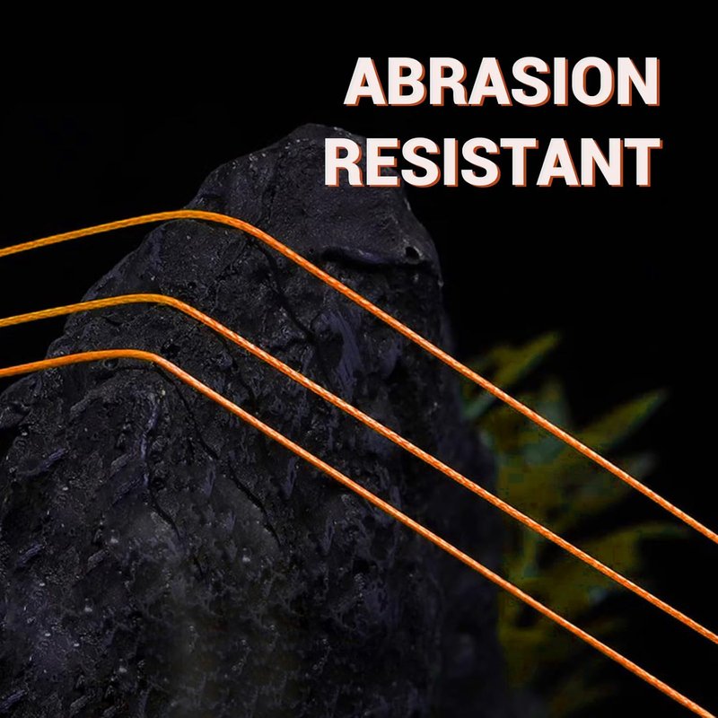 ANGRYFISH 8 Strand PE Braided Fishing Line - Ultra-Strong, High-Visibility - Pink/Orange for Freshwater & Saltwater