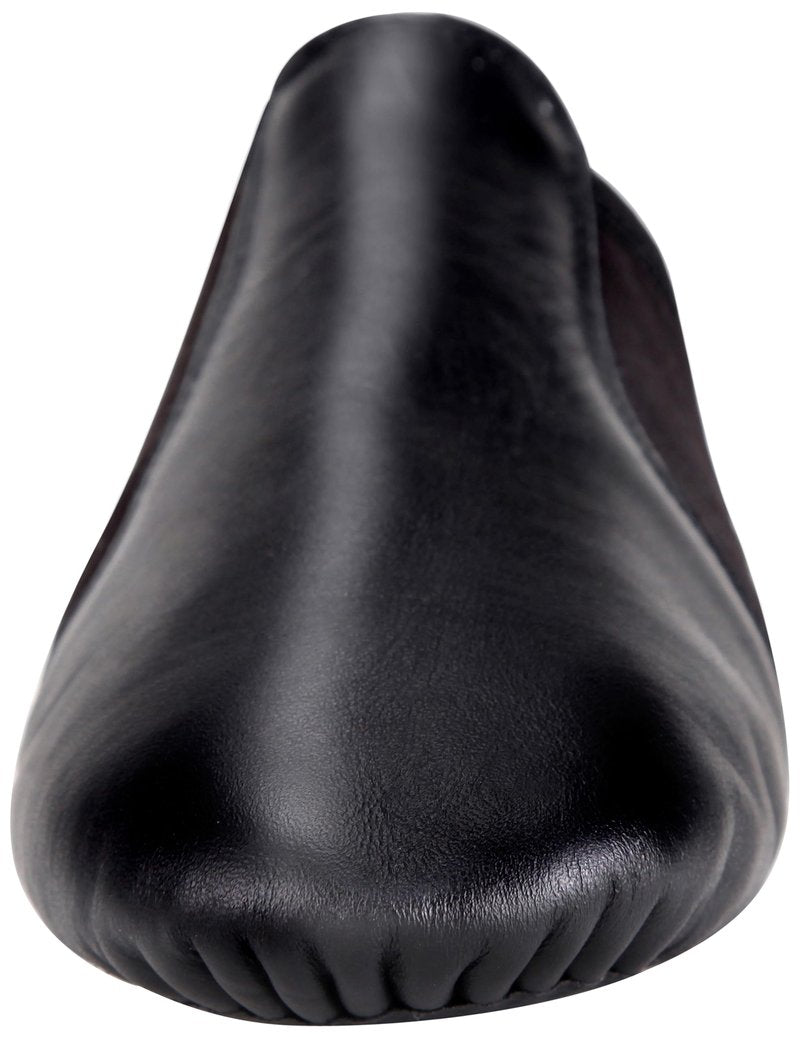 Linodes (Tent Leather Upper Jazz Shoe Slip-on for Women and Men's Dance Shoes Black 10.5M
