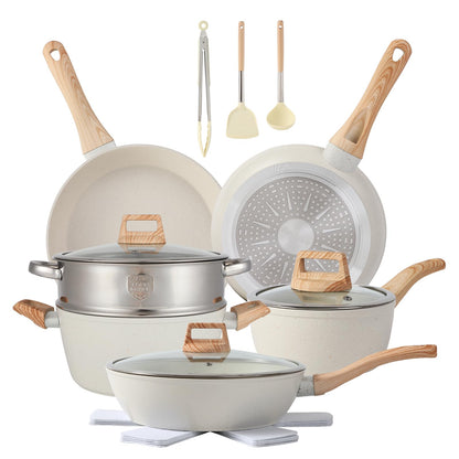 16PCS Pots and Pans Set Non Stick Cookware Set Nonstick with Cooking Set