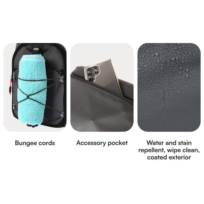 Titan by Arctic Zone Backpack Cooler, Insulated Soft Sided Bag with Leak Proof Lining and Padded Straps, for Lunch, Picnic, and Travel, 24 Can Capacity, Sharkskin Grey