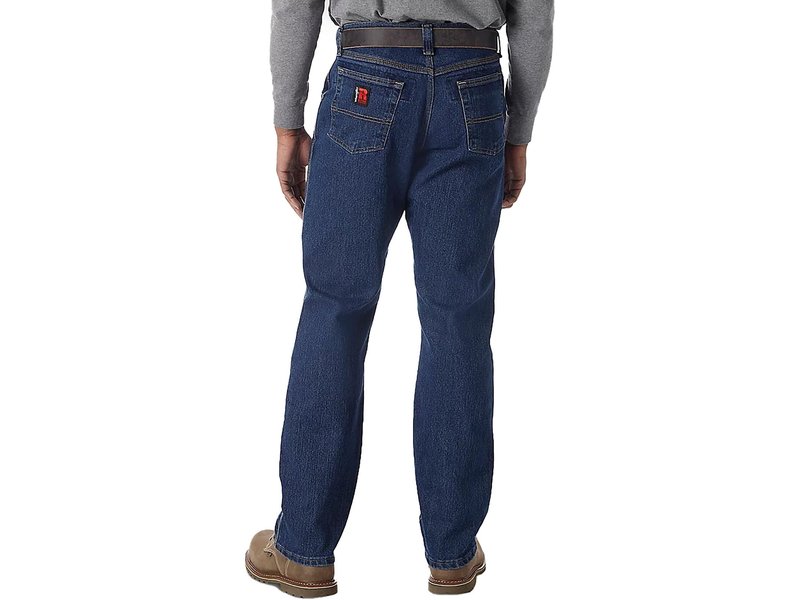 Wrangler Riggs Workwear Mens Five Pocket Jeans, Mid Stone, 38W x 30L US