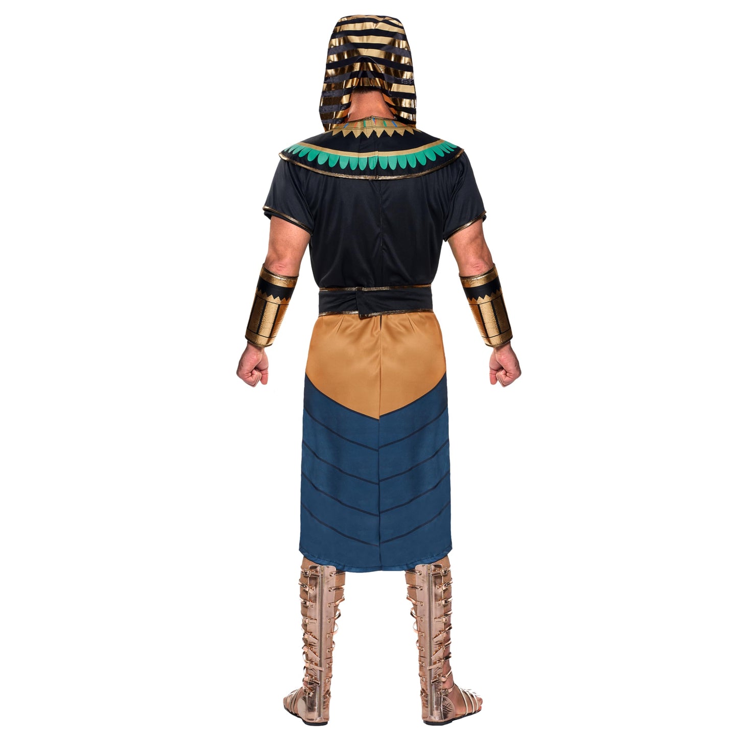Spooktacular Creations Halloween Egyptian Pharaoh Costume Men, Adult Pharaoh Halloween Costume for Men Role-Playing Cosplay (Large)